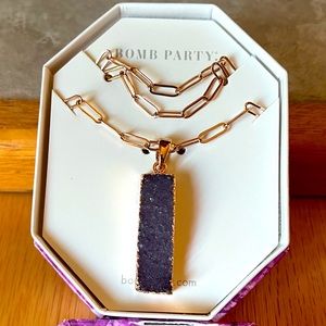 Bomb Party Dripping in Druzy Necklace - Captivated Elegance